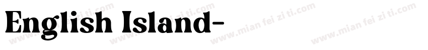 English Island字体转换